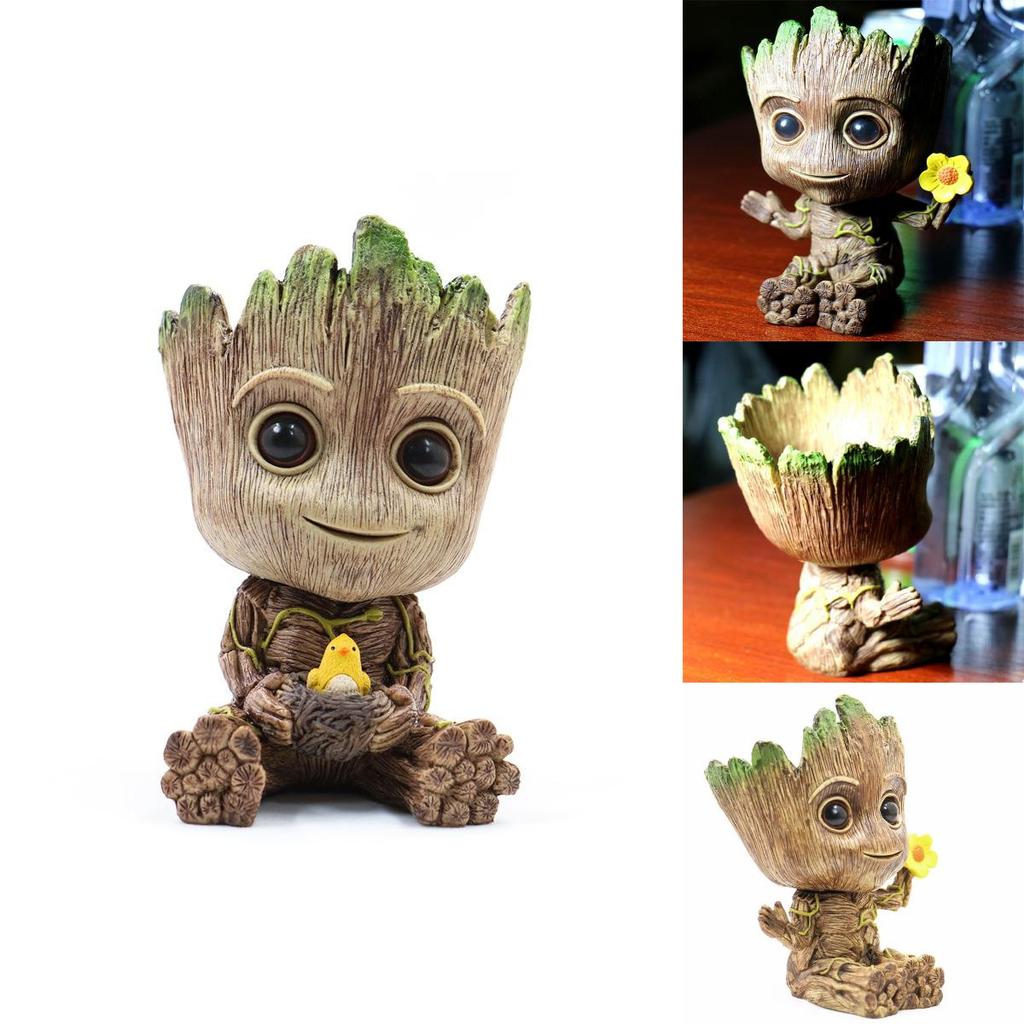 Adorable Guardians Of The Galaxy Baby Groot Tree Man Figure Flowerpot Penpot Kid Toy For Every Fan