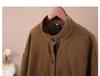 Damen locker geschnittene Baumwolljacke mit Stehkragen - Große Größen, Frühling/Herbst Freizeit-Strickjacke