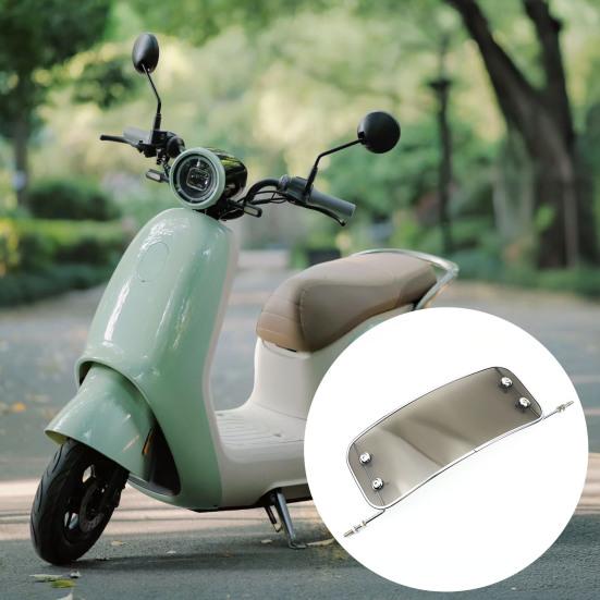 Motorcycle Deflector, Adjustable Bracket High-Definition Windshield, Transparent Wind Protection Board Universal for Electric Bike Scooter