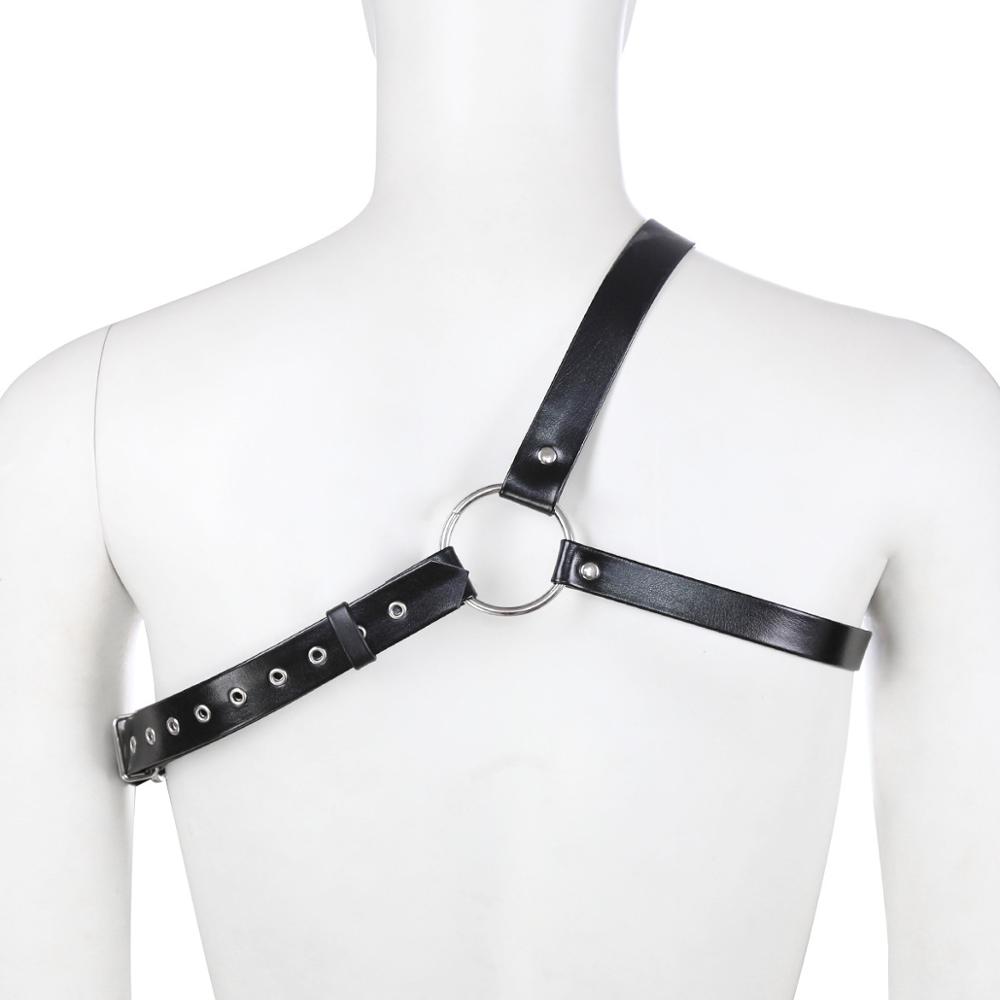 Adult Toys Sexy Male Chest Harness Bondage Slave Fetish Restraints Straps Belts Sex Products Club Costumes Props PU