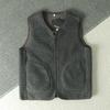Double-Sided Fleece Thick Warm Vest Unisex Standard Fit V-Neck Casual Fashion for Men and Women To Wear in Autumn Winter
