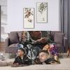 Rauw Alejandros  Super Soft Blanket  Picnic Plush Throw Blanket Pattern Bedroom Flannel Bedspread Sofa Bed Cover