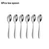 6/16/20/24Pcs Sliver Tableware Stainless Steel 304 Cutlery Set Western Knife Fork Spoon Mirror Dinner Set  Elegant Flatware