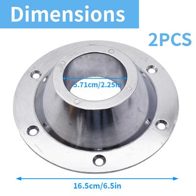 2 Stück Wohnmobil Tischbein Basis Aluminiumlegierung Wohnmobil Sockeltisch Rostfrei Wohnmobil Tisch Bodenmontagebasis für Wohnmobil Dinette Tisch