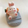 Cute   Cell Phone Stand Cartoon Resin Bunny Phone Holder Desk for Student Room Decoration