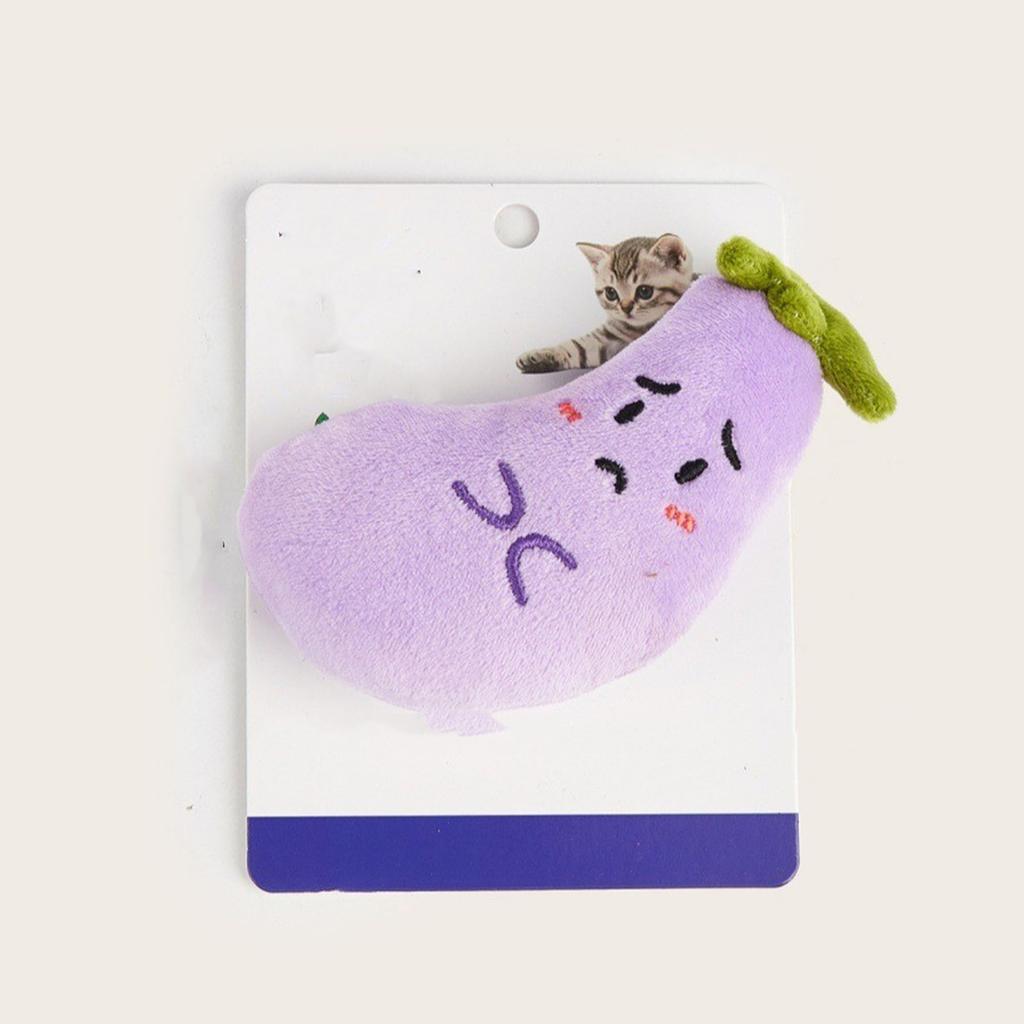 Vegetable  Shaped Cats Mint Toy Scratch  Resistant Plush Pet Toy
