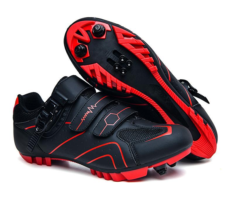 Men Women Hard-Soled Wide-Bottom Cycling Shoes with Locks for Mountain Bikes Road Bikes and Spin Bikes Ideal Casual Sports Shoes
