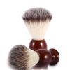 Quick-drying Nylon Hair Wooden Handle Shaving Brush, Rich Lather Barber Salon Tool For Professional Facial Cleaning