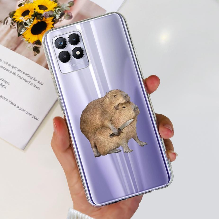 For Realme 8i Case Realme 8 Pro Cute Cartoon Cover Clear Silicone Soft Phone Case For Realme8 Pro Realme 8 5G 8i Back Cover Bags