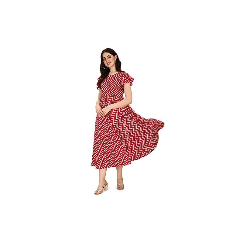 OOMPH! Women' Western & Fusion wear Midi Dresses for Women, Beach, md339