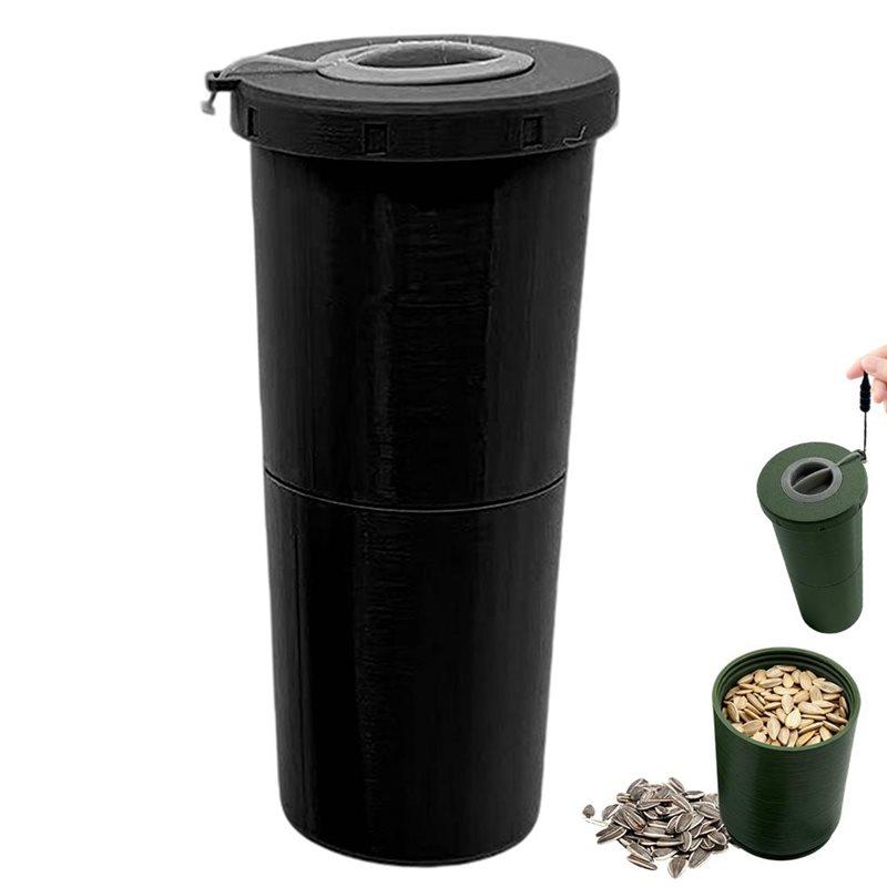 

CYCLI-Sunflower Seed Cup With Organizer& Shell Storage Portable Spitting Cup For On-The-Go For Seeds Lovers чорний