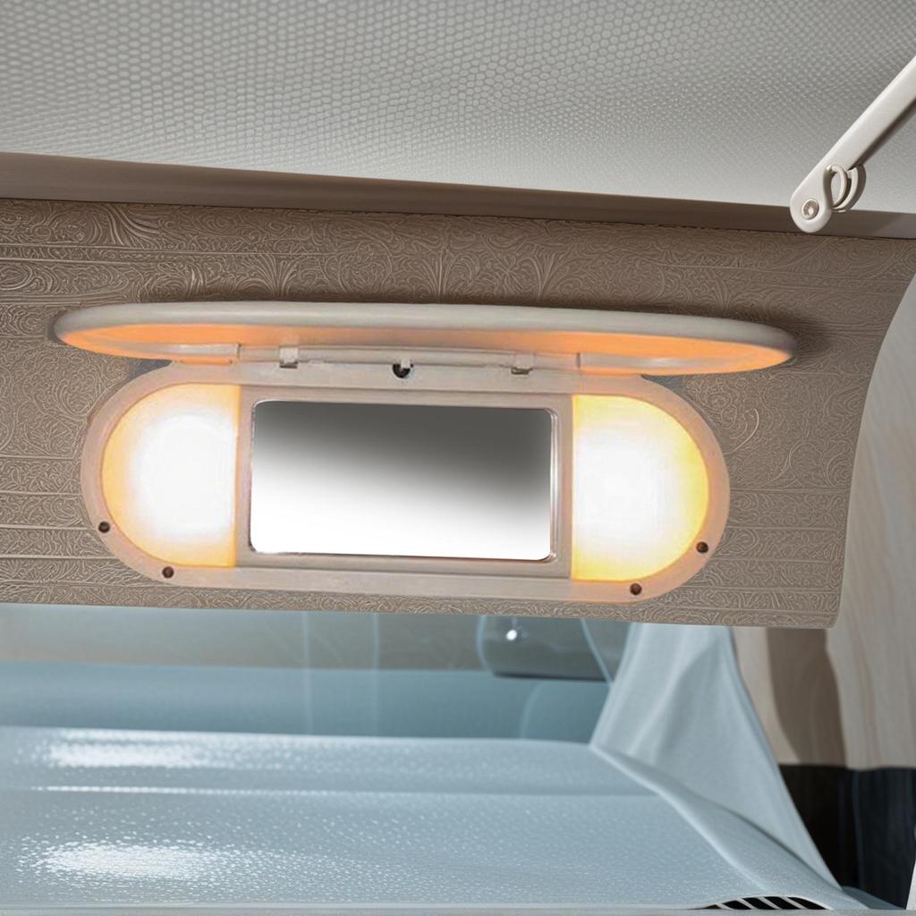 Sun Visor Vanity Mirror Cover Rear View Makeup Mirror Replacement Accessories For Vehicle Truck Left Right Side Daily Commuting