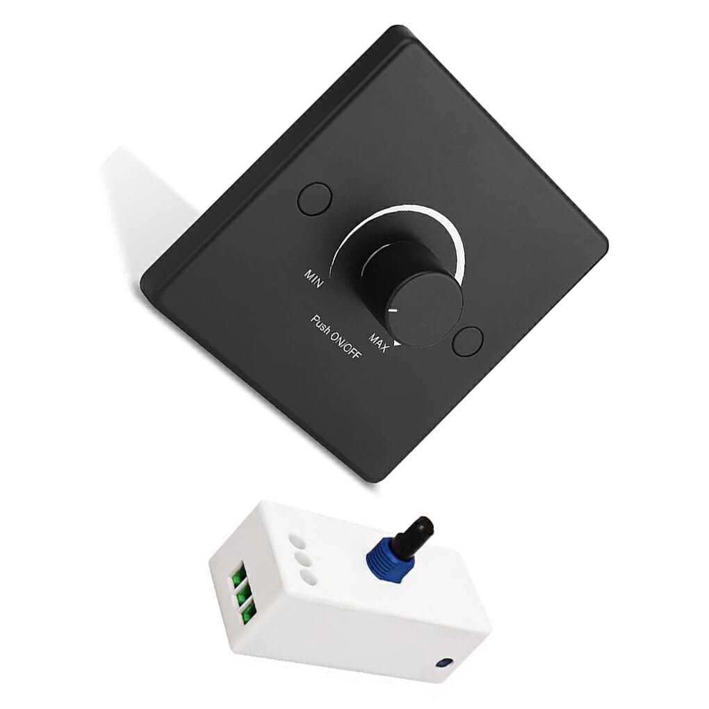 Generic LED Dimmer Switch - Easy Installation and Easy Wiring, for 12-24V Dimmable Lights, Moderate Size to Fit Control