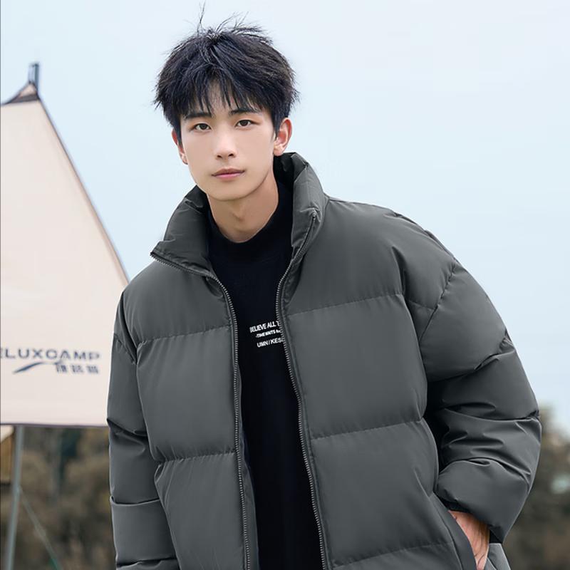 Warrior Men's Stand-Collar Padded Winter Jacket