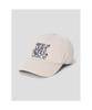 8SECONDS Four-Line Letter Embroidered Ball Cap Beige