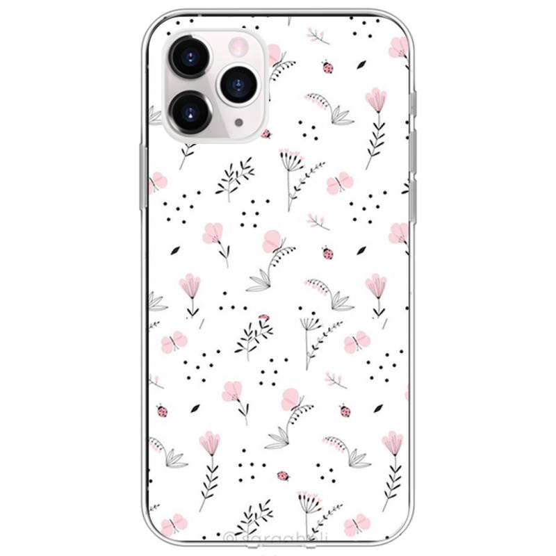 Watercolor Plants with Flowers Phone Case For iPhone 12 11Pro XS MAX XR 7 8 6 Plus 5 5S SE 12 Mini SE2