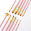 12pcs Paint Brushes Set Kit Multiple Mediums Brushes with Nylon Hair for Artist Acrylic Aquarelle
