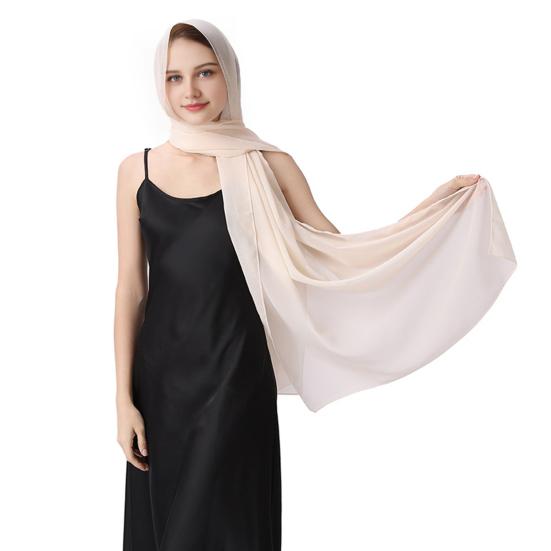 Atmungsaktiver Chiffon-Schal für Damen Damen-Schals und -Tücher Abendkleid, Uni-Schal, Weicher Schal Formelle Anlässe Eleganter Brautschal,
