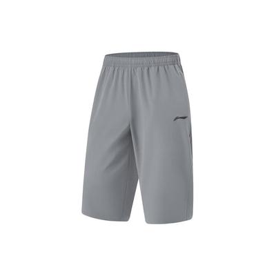 Fitness Series Solid Color Quick-Dry Woven Sports Shorts Men Shorts Shadow-Gray AKQU401-2
