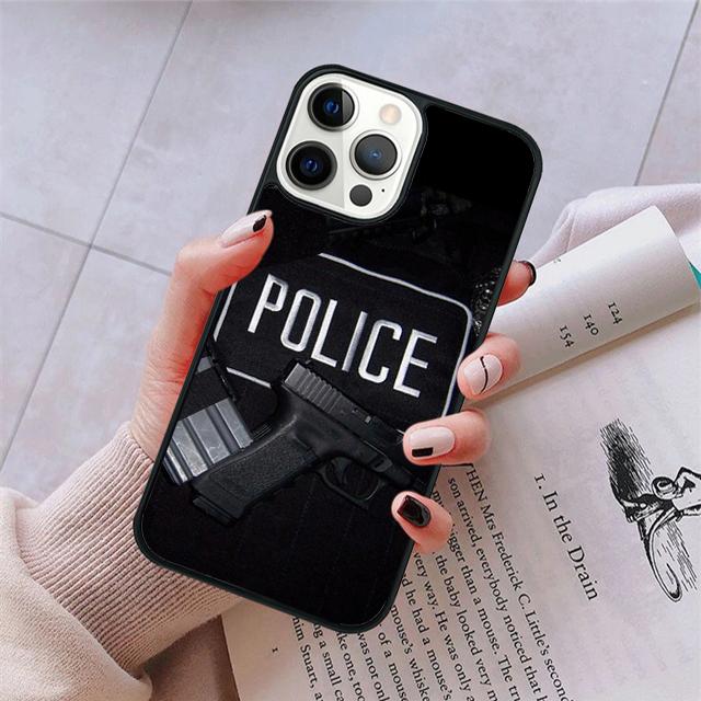 Police Phone Case For iPhone 17 Air 15 16 11 12 13 14 Pro Max Cover For iPhone 17 Air Max Plus Coque Fundas Shell