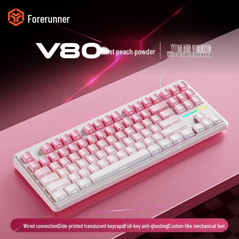 Qianxingzhe V80 Quiet RGB Wired Keyboard