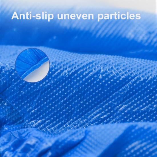 100/200/300/400/500Pcs Disposable Shoe Cover Non-Slip Thick Waterproof Boot Cover Men Women Elastic Indoor Floor Protection Dustproof Shoe Cover