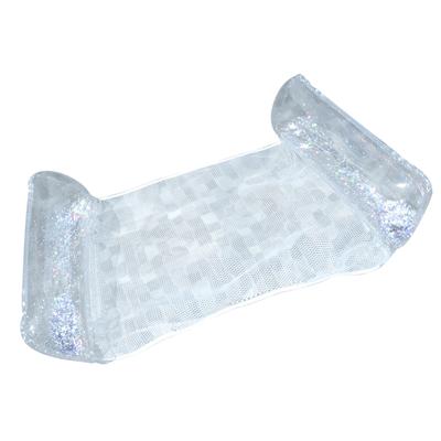 PVC Water Hammcok Lounger Foldable Inflatable Floating Swimming Mattress with Sequins Adult Swimming Pool Party
