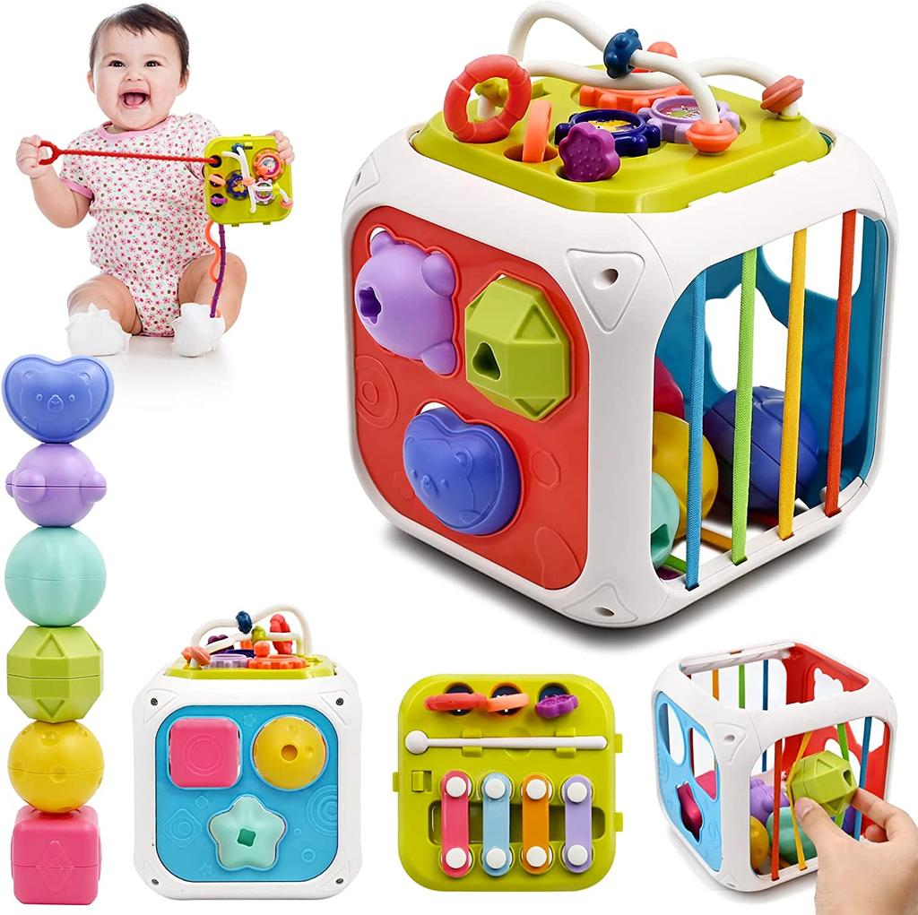 Baby Shape Sorter Toy Montessori Sensory Sorting Toys Motor Skills Training Games Kids Educational Toys For Children 1 2 3 Years