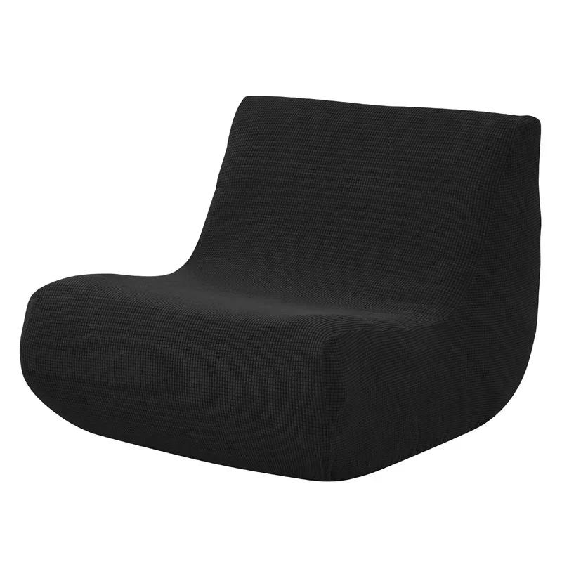 Stretch Polar Fleece Armless Sofa Cover Living Room Solid Lounge Couch Cover All-inclusive Copri Divano Fundas Para Sillones