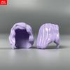 10pcs MOC Bricks Female Girl Hairs 1014 Women's Light Purple Medium Hair 4cm Figure Parts Accessories DIY Building Blocks Toys