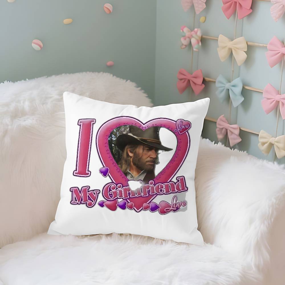 Game GRed Deads Redemption 2 Case Plush Fabric Soft Pillowcase Double Sided Print Cushion Cover Household Gifts