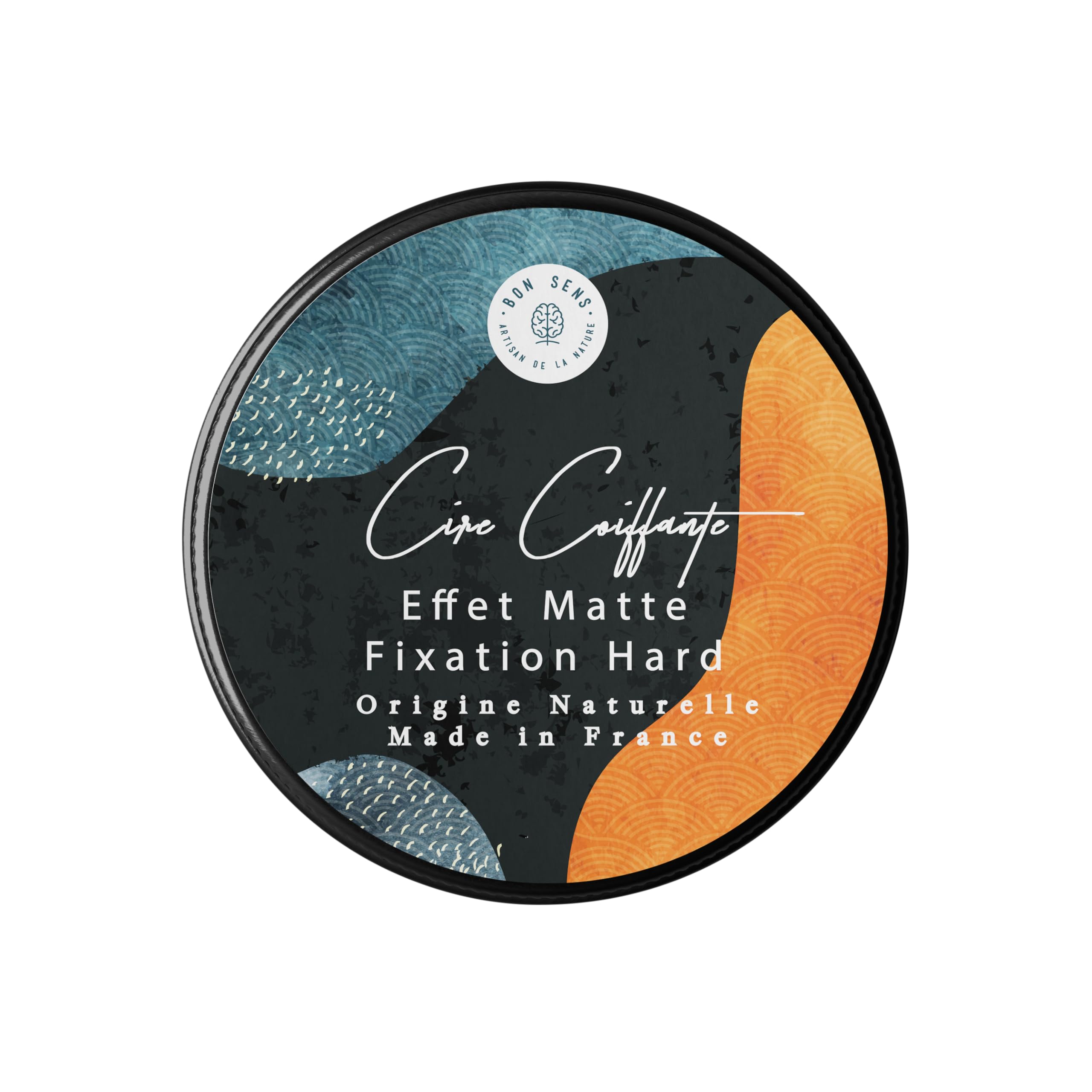

Bon Sens Hair Wax, Matte Finish, Strong Hold, Over 95% Natural Ingredients, Additive-Free, Woody Scent, 90g, Made in France, Aluminum Container