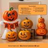 Luminous White Pumpkin Lantern: Large Halloween Decoration for Shopping Malls & Theme Events