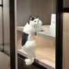 Cute Plush Simulation Cat Ornaments Figurine Home Desk Tv Hanging Toy Decor Car Decoration Stuffed Animals Sculptures