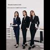 Women's Slim Fit Professional Navy Blue Suit Jacket