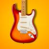 Fender Player II Stratocaster® Electric Guitar, Maple Fingerboard, Aged Cherry Burst, with Soft Case