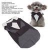 Smooth Suit Fabric Dog Tuxedo Outfit Detachable Bow Tie Pet Bow Tie Shirt  Dog Formal Occasion