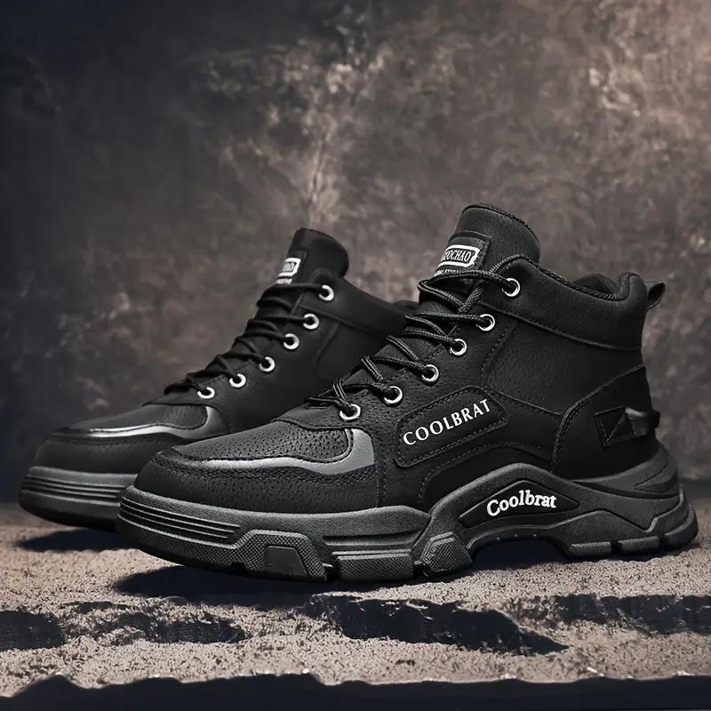 Men'S Casual Sports Boots for Outdoor Training, Versatile Short Boots Suitable for Hiking and Tactical Activities.