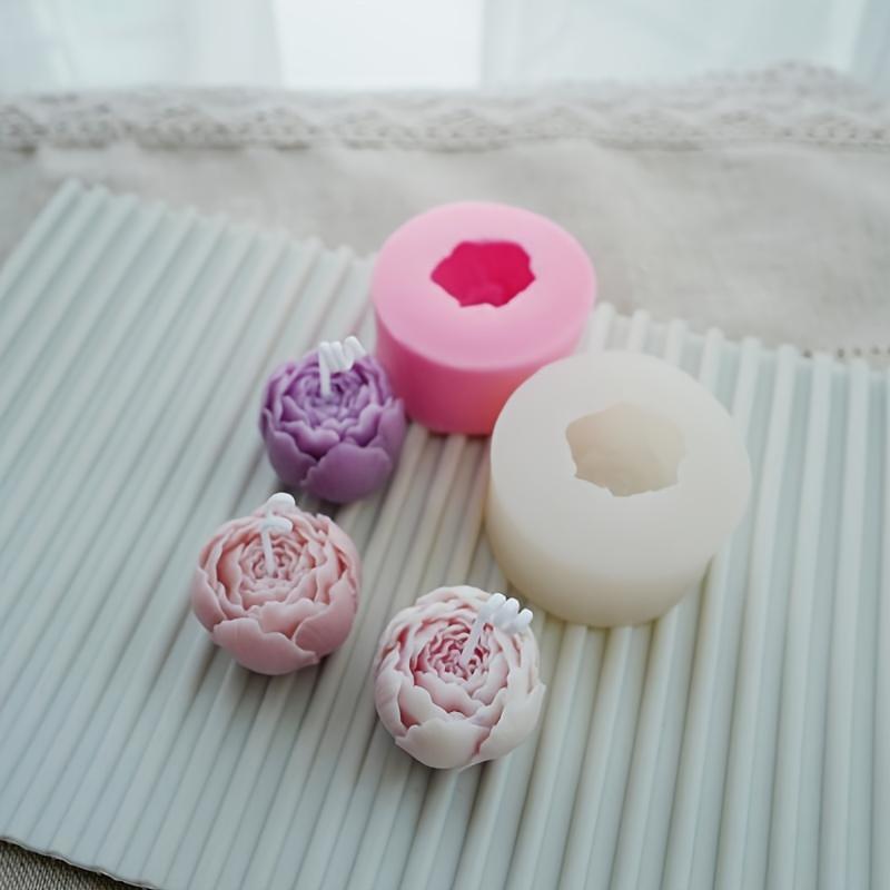 [Kreatives Backen] Florale Silikonform | 1 Stück | Flexibles Silikon | Kreative Backwerkzeuge | Dessertzubereitung | Rosen- & Pfingstrosen-Designs