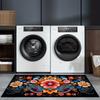 1Pcs 1Pc Vibrant Floral Pattern Non-Slip Washable Area Rug Runner for Entryway, Living Room, Bedroom & Patio