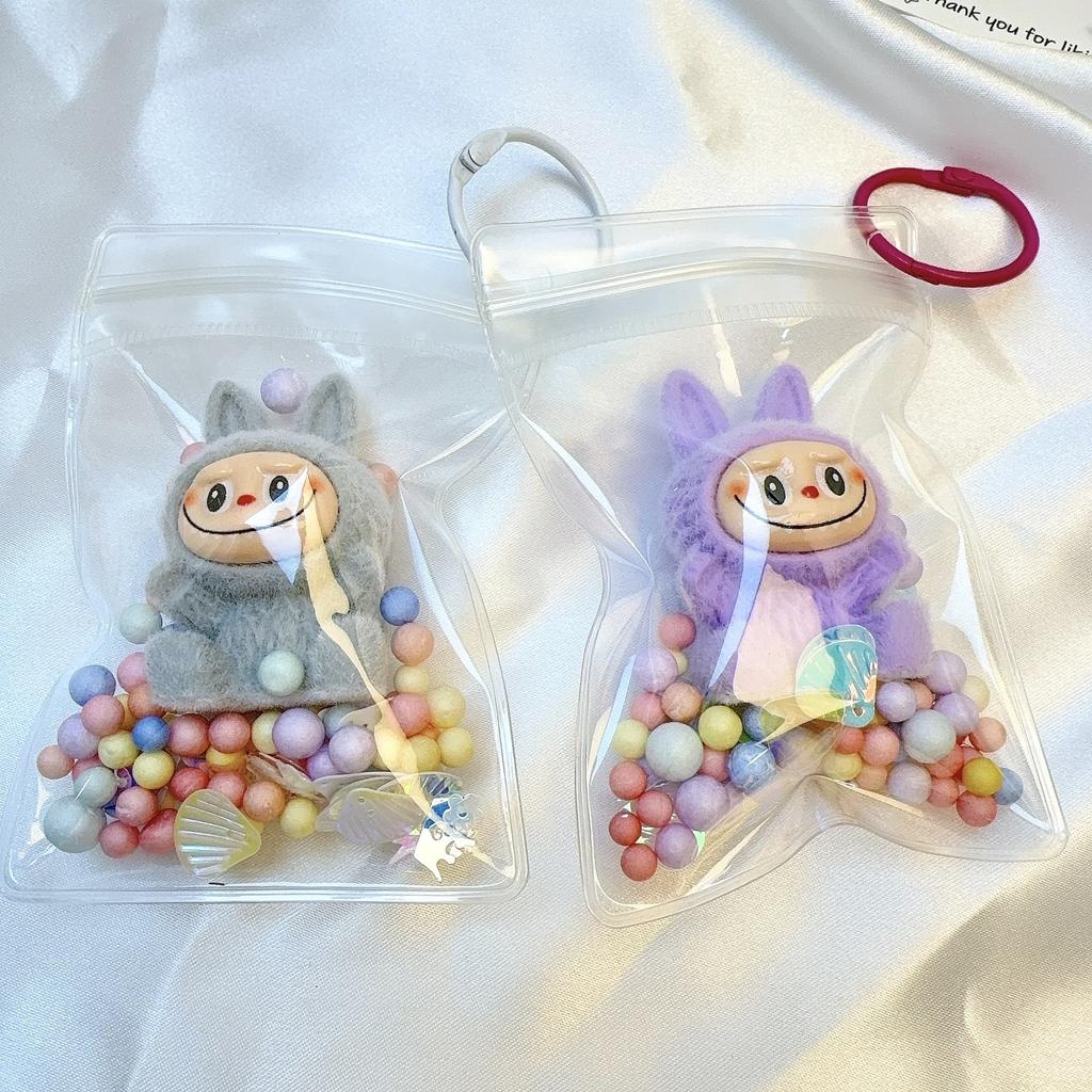 Transparent Dust Bag Baby Bag Pendant Keychain Baby Walking Bag Decoration Cute Trendy Play