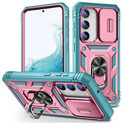 Pour Samsung S23 Ultra S24 S21 FE S22 Plus A15 A14 A34 A54 A53 Coque avec anneau de doigt et béquille magnétique pour Samsung Galaxy S23 Ultra