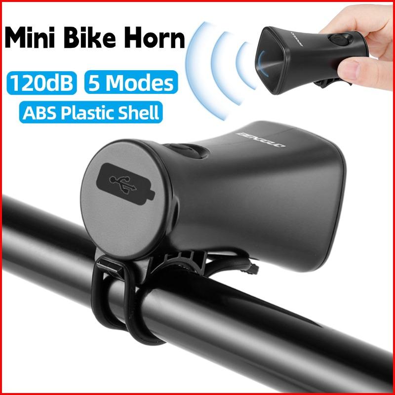 Mini Fahrrad Motorrad Elektrische Klingel Hupe Typ-C Ladefunktion Roller Diebstahlschutz Alarmhupe MTB Fahrradklingel Laute Warnung Sicherheitsklingel