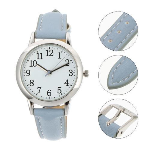 CALLARON Men's Waterproof Analog Watch with Leather Strap for High School Students, Simple and Stylish, Unisex, Perfect Gift for Birthdays, Summer Vac