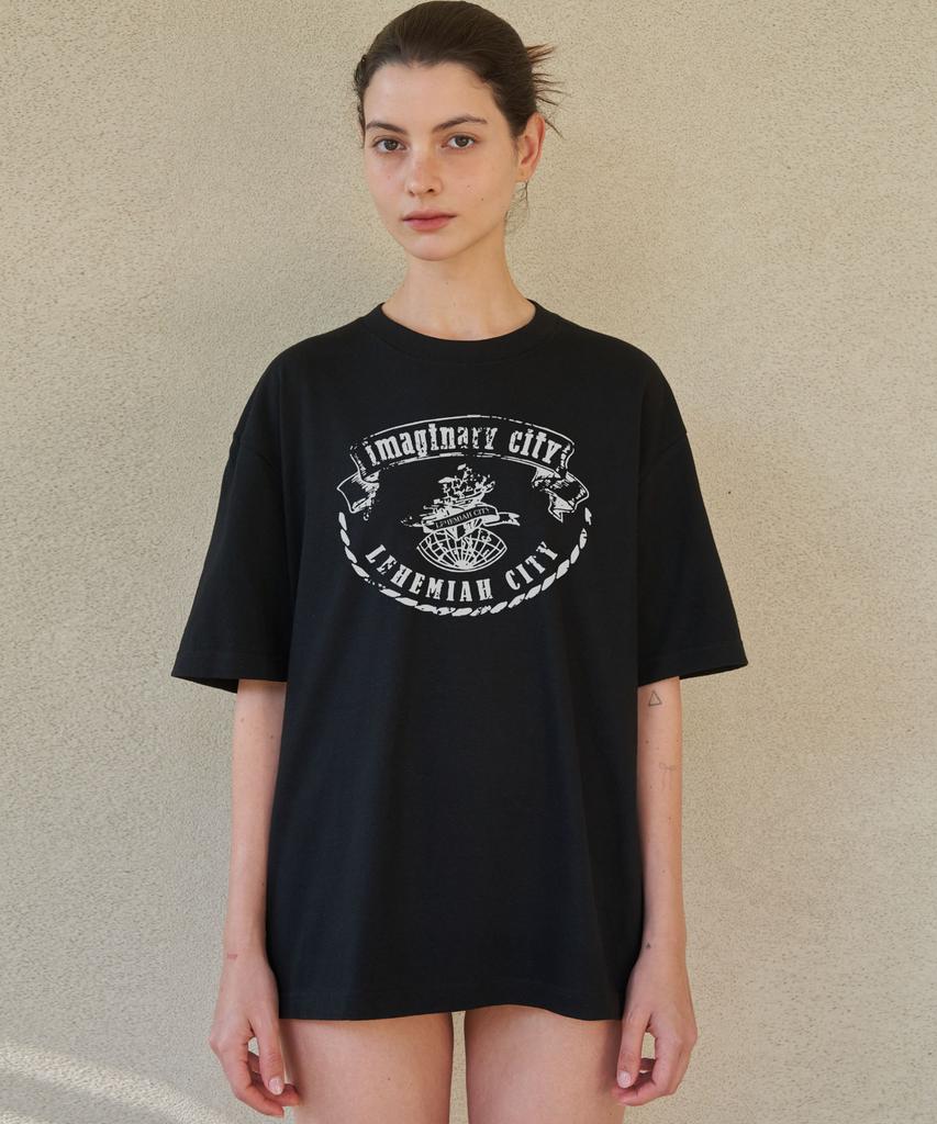 Leuhemia (Oversize) Vintage Graphic T-Shirt_ Black