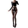 Women Sexy Shiny Open Crotch Glossy Stocking Role Play Intimate Lingerie