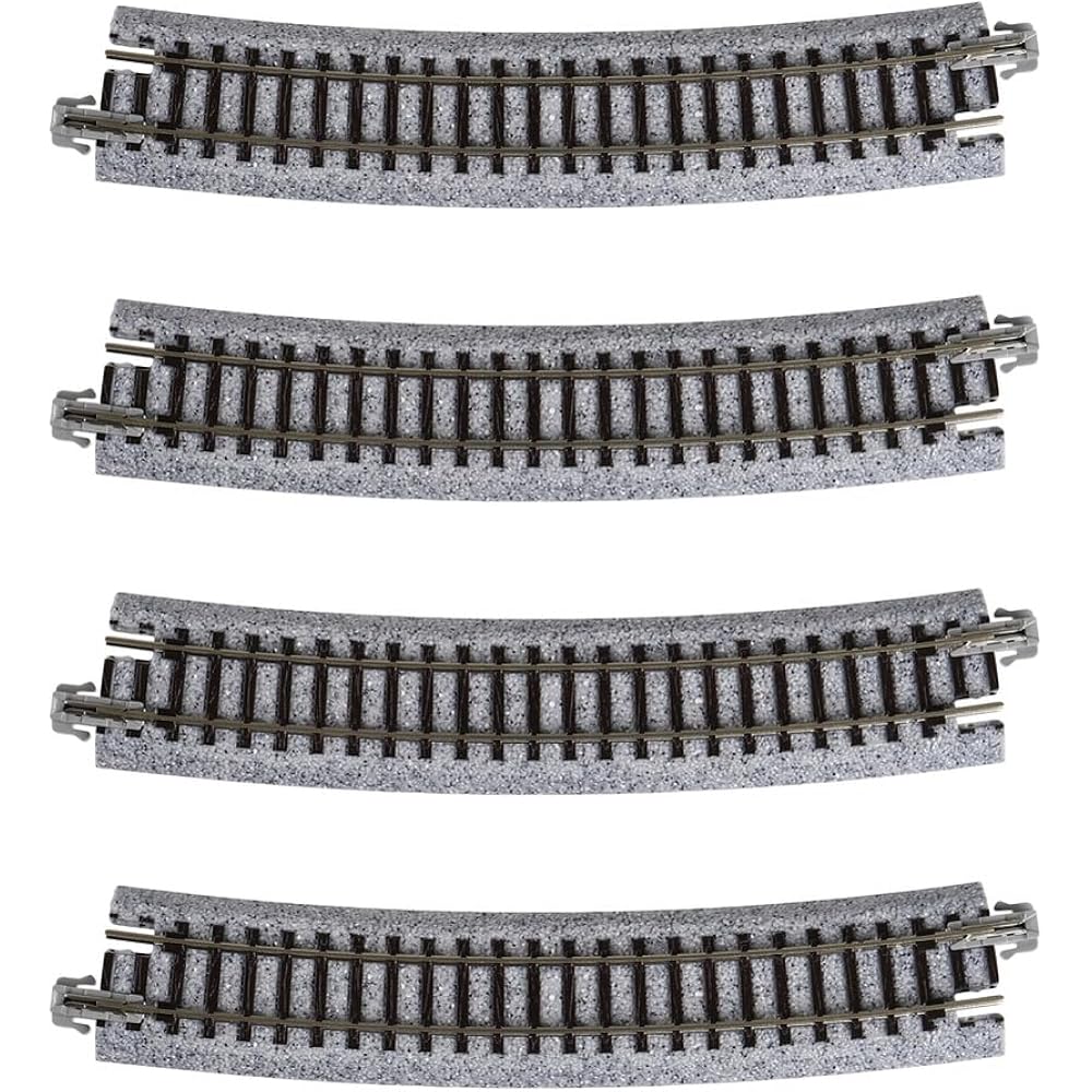 KATO N Gauge Curved Line R481-15° 4 Pack 20-160 Model Train Supplies