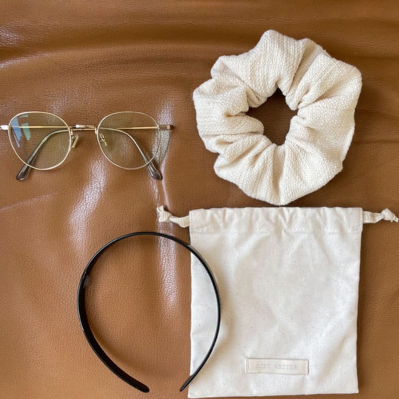 SOFT WATTER Soft Scrunchie_Cream