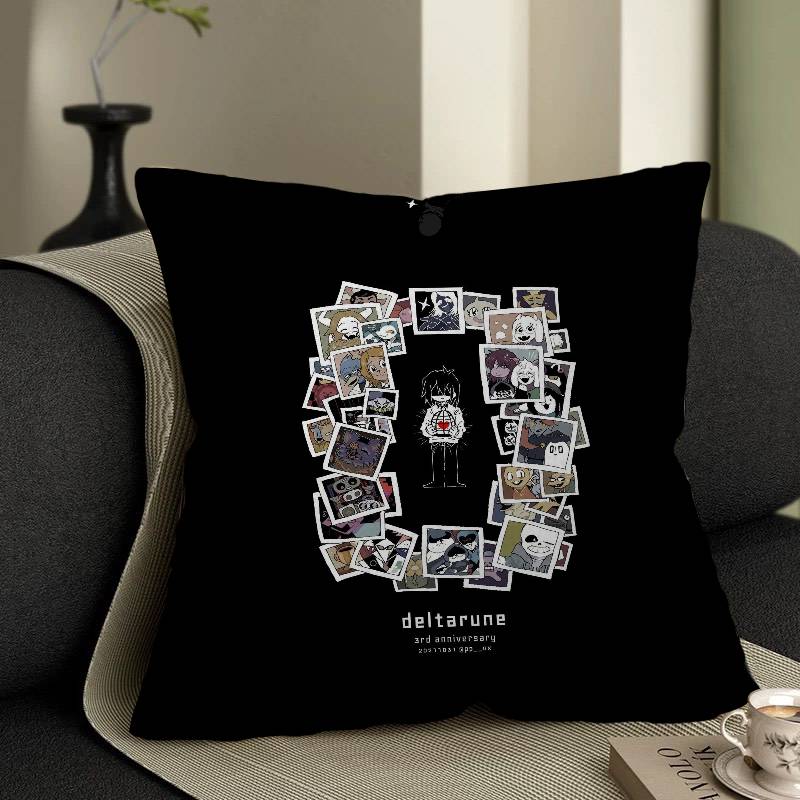 Cartoon Game Deltarune Cushion Cover Inches Farmhouse Decor Home Throw Pillow Covers for Couch Decorations