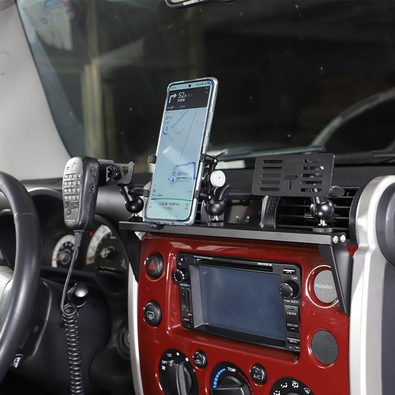 Center console Multi-function bracket Phone Dialogue Cup holder Holder navigation For Toyota FJ Cruiser 2007-21 Car Accessories